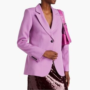 Victoria Beckham Purple Wool-twill blazer Size 6